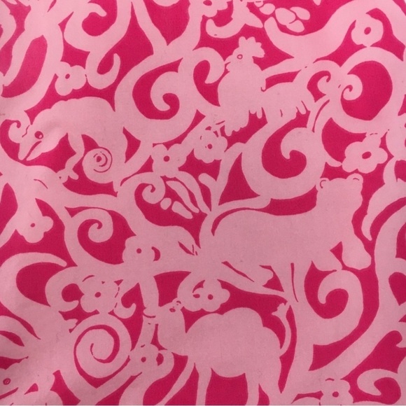 Lilly Pulitzer Pink 7Cs Animal Print Preppy Fun Resort Vacation Casual Skirt Sz2 - Picture 4 of 15